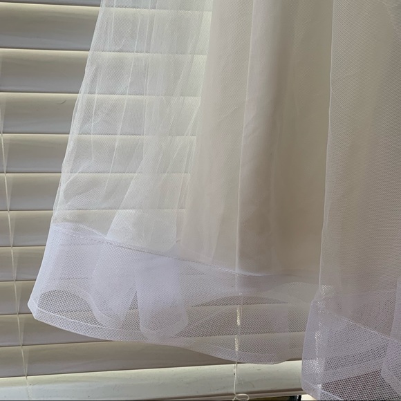 FASHION NOVA White tulle maxi wedding dress, NWT - Picture 9 of 11